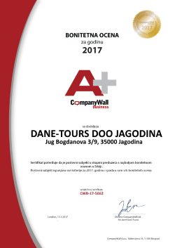 dane tours jagodina